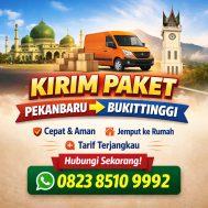 Kirim Paket Pekanbaru Bukittinggi Cepat, Aman dan Terpercaya